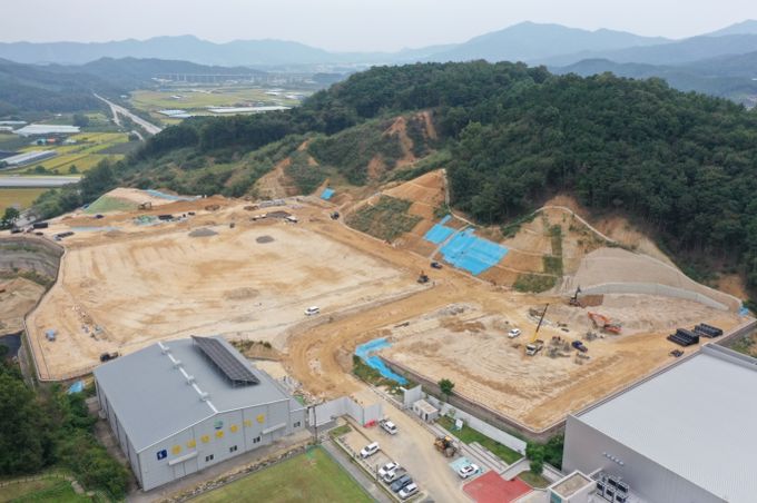 다목적 종합운동장 공사 현장