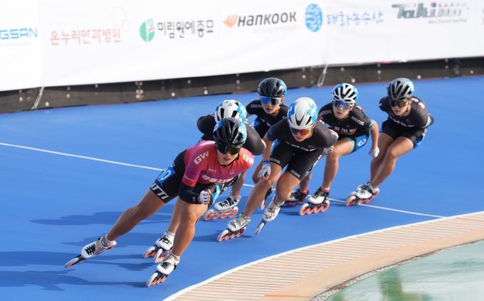 지난 8일 나주종합스포츠파크 인라인경기장에서 ‘제44회 전국 남녀 종별 인라인 스피드대회’가 개최돼 4일간의 열전에 돌입했다
