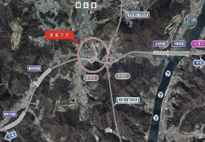 남양주시 화도IC 교통정체 해소된다…서울방면 진입램프 확장 추진