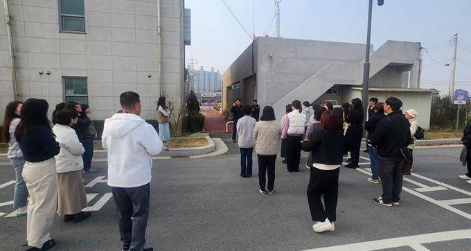 파주건강증진센터, 광탄119안전센터와 소방합동훈련 실시