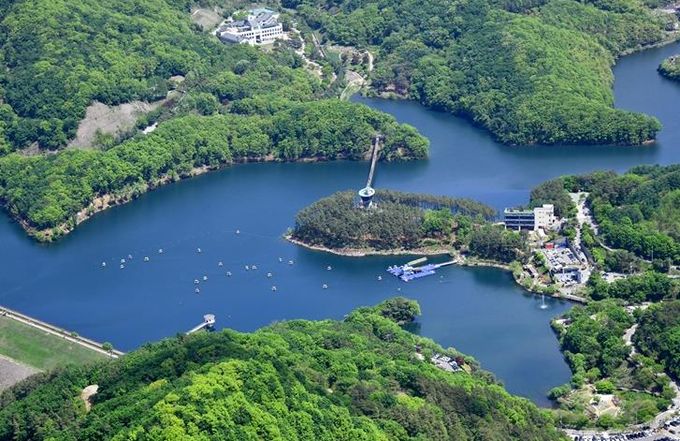 마장호수 전경사진