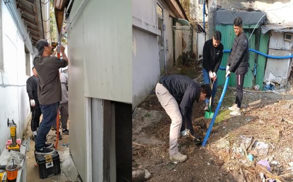 경기북부보훈지청, 독수리봉사단과 함께 겨울 동파 방지 주거환경개선 실시