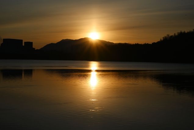 2026년(병오년) 구리한강시민공원의 첫 일출