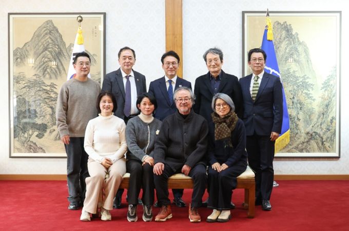 삼청동 총리서울공관에서 열린 연극인과의 간담회