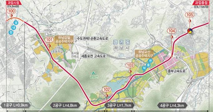3호선 연장사업 하남시 전 구간 입찰 성립으로 본격 스타트!