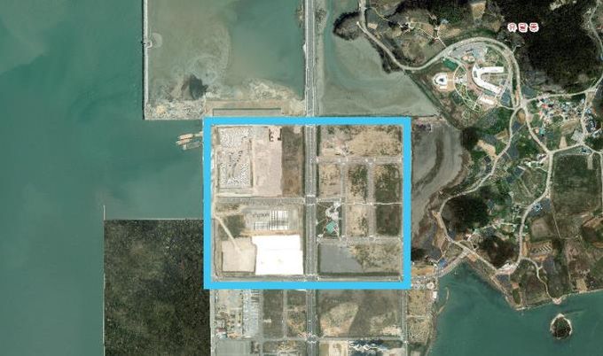 주요 면적 증가 사례(전남 목포시 목포신항 항만배후단지 공유수면 매립(0.46㎢))