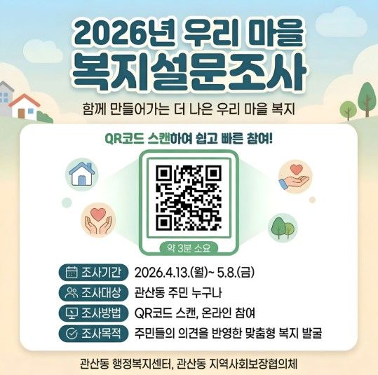 고양시 관산동, 주민 참여 기반 마을 건강·복지 계획 수립 추진